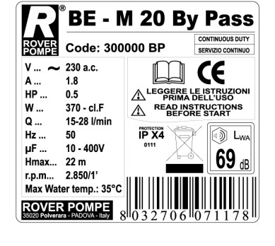 BE-M 20 By-Pass be-m-20-by-pass