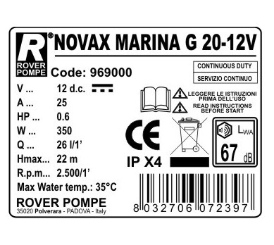 MARINA NOVAX G 20 12V marina-novax-g-20-12v
