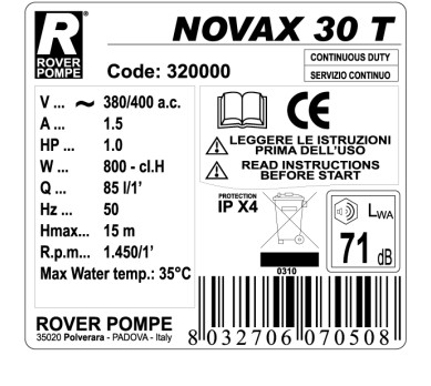 NOVAX 30 T novax-30-t