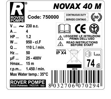 NOVAX 40 M  novax-40-m